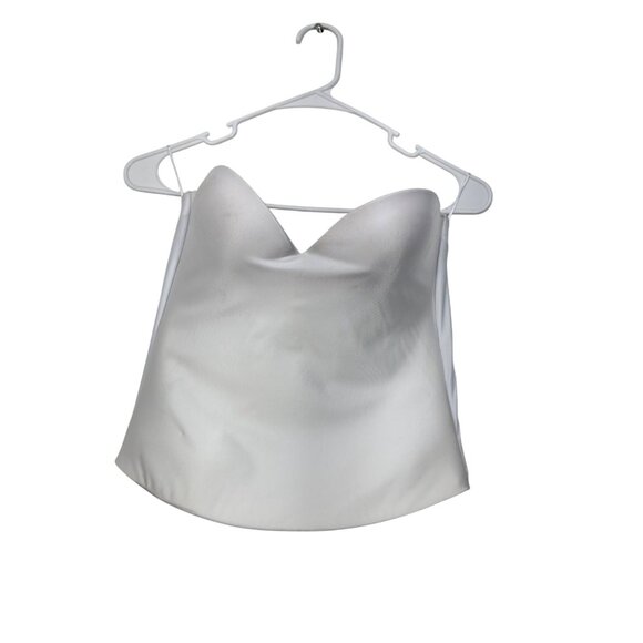 Felina Strapless Sweetheart Neckline Bustier Bra 38B White Nylon/Spandex - Picture 10 of 10